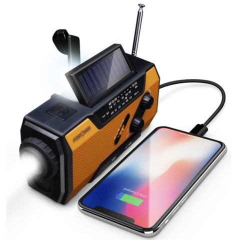 Radio Meteorológica A1 - NOAA, Power Bank, Alarma SOS